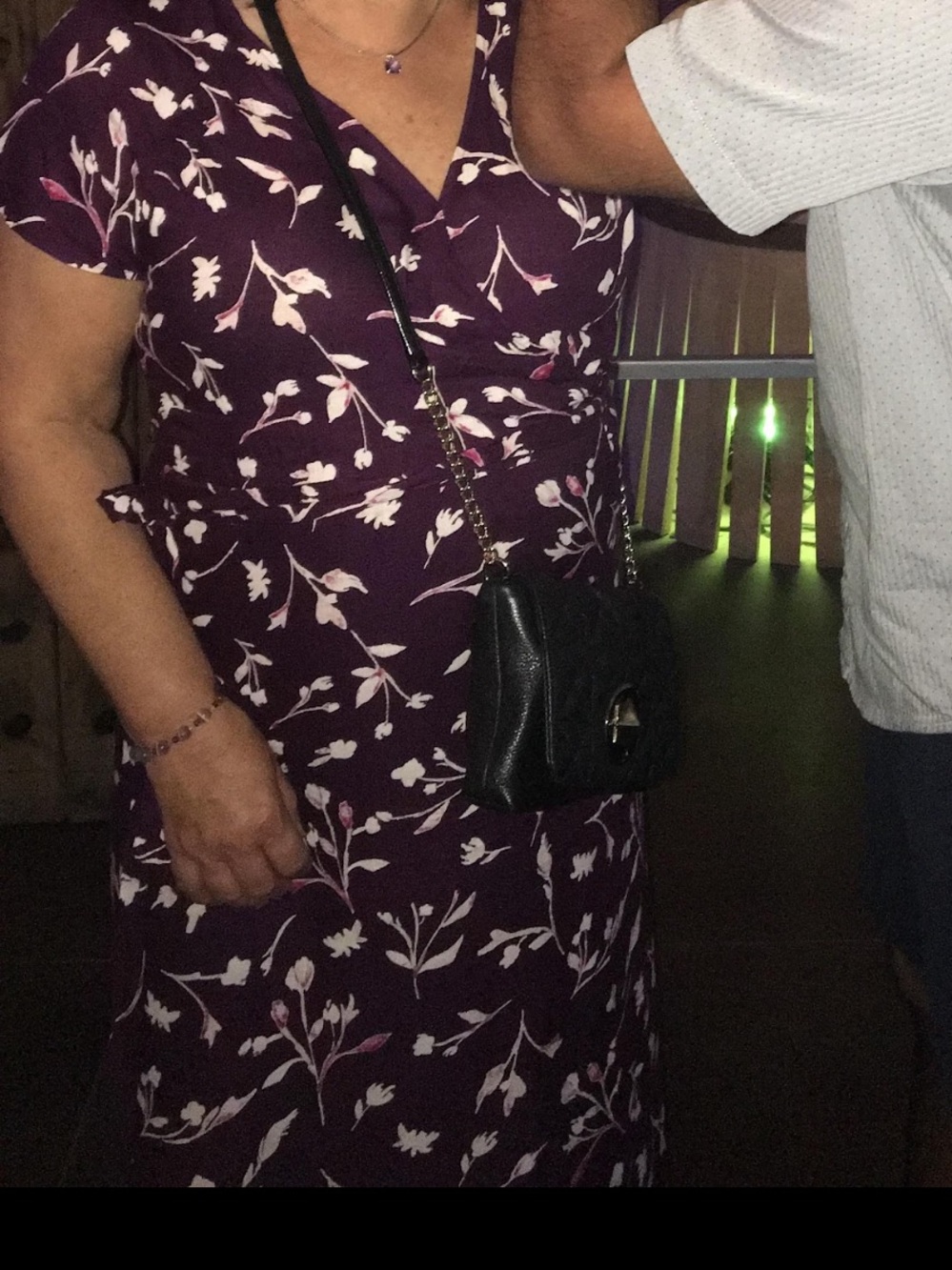 Lucky Brand Plum Floral Wrap Maxi Dress - Picture 3 of 5